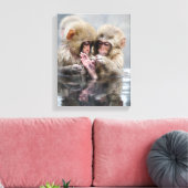 小さなサル |熱い春，日本 キャンバスプリント (インサイチュ (リビング))