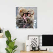 小さなサル |熱い春,日本 ポスター (ホームオフィス)