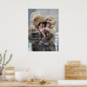 小さなサル |熱い春，日本 ポスター (キッチン)