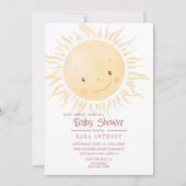 小さなサンシャインベビーシャワー招待状 招待状 (正面)