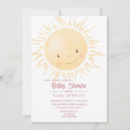 小さなサンシャインベビーシャワー招待状 招待状