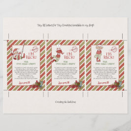 小さなサンタと小妖精や小人文字DIY