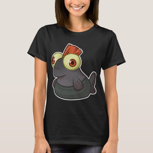 小さなサーモンの友達 Tシャツ (正面)