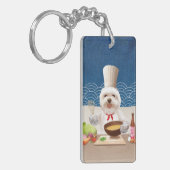 小さなシェフ犬 キーホルダー (正面左)
