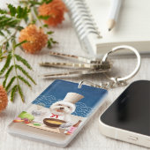 小さなシェフ犬 キーホルダー (正面右)