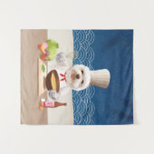 小さなシェフ犬 タペストリー (正面(横))