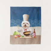 小さなシェフ犬 タペストリー (正面)