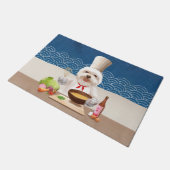 小さなシェフ犬 ドアマット (アングル)