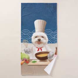 小さなシェフ犬 バスタオル