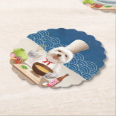 小さなシェフ犬 ペーパーコースター (アングル)