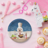 小さなシェフ犬 ペーパープレート (パーティー)