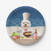 小さなシェフ犬 ペーパープレート (正面)