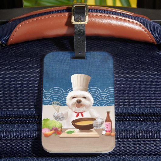 小さなシェフ犬 ラゲッジタグ (正面インサイチュ2)