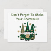 小さなシャムロックのユーモア ポストカード (正面/裏面)