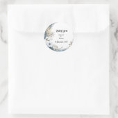 小さなシンプル丸い白いバラ結婚式用シール ラウンドシール (バッグ)