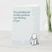 小さなジェスチャー考えの5 x7カード カード (正面)