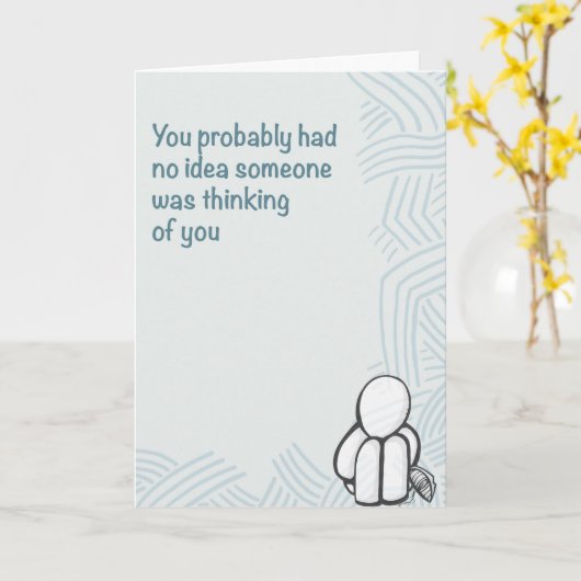 小さなジェスチャー考えの5 x7カード カード (黄色い花)