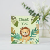 小さなジャングルの王子ライオンの誕生日 サンキューカード (スタンド正面)