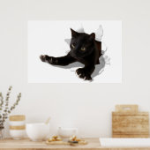 小さなジャンプのヒョウ ポスター (キッチン)