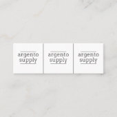 小さなジュエリーカスタマイズラベル – あなたのロゴ スキニー名刺 (正面)