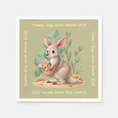 小さなジョーイ赤ちゃんシャワー スタンダードカクテルナプキン (正面)