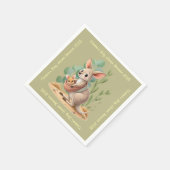 小さなジョーイ赤ちゃんシャワー スタンダードカクテルナプキン (角)