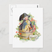 小さなジョージ・ワシントンがデラウェア川を渡る ポストカード (正面/裏面)