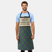 小さなスコッチ エプロン (着用した状態)