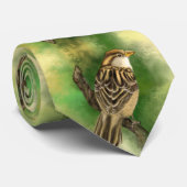 小さなスズメのネックタイ ネクタイ (ロール)