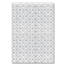 小さなスタイリッシュな形の繰り返しパターンが特徴のテーブルカード テーブルナンバー