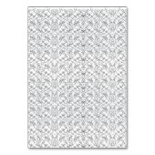 小さなスタイリッシュな形の繰り返しパターンが特徴のテーブルカード テーブルナンバー (裏面)