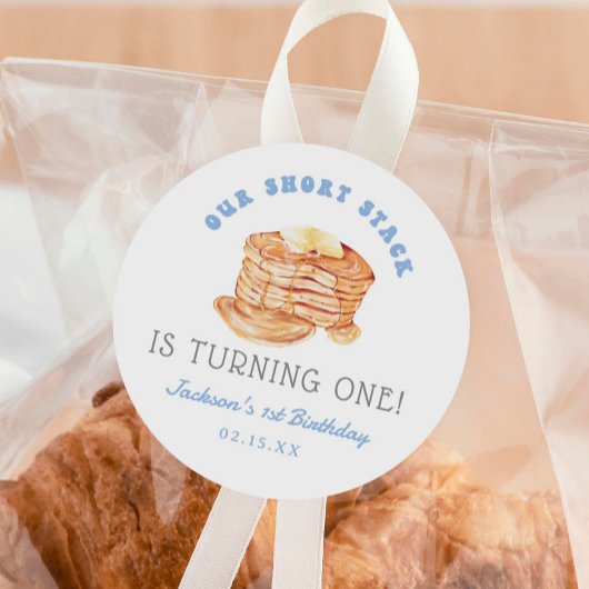 小さなスタックが1つの誕生日を回す ラウンドシール