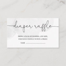 小さなスターグレー赤ちゃんシャワーおむつラッフル