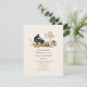 小さなスチンカーマッシュルームウッドランドスカンクベビーシャワー 招待状 (スタンド正面)