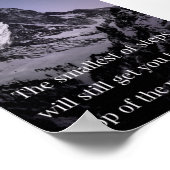 小さなステップで大きな結果が得られる ポスター (角)