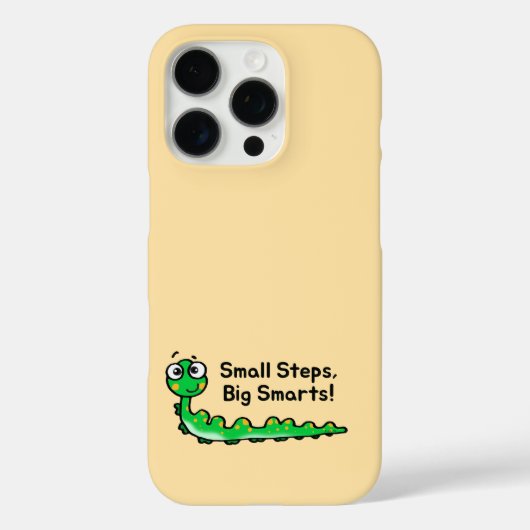 小さなステップ大きなSmartsキャタピラの漫画 Case-Mate iPhoneケース (裏面)