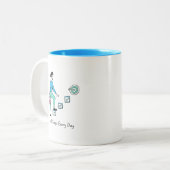 小さなステップ毎日のモチベーション・マグ ツートーンマグカップ (正面左)