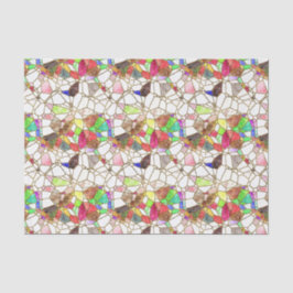 小さなステンドグラスのセクションの分離 薄葉紙