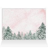 小さなスノーフレークのピンクの赤ちゃんシャワーありがとう (内部横(上))