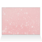 小さなスノーフレークのピンクの赤ちゃんシャワーありがとう (内部横(上))