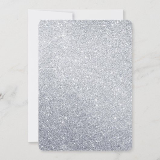 小さなスノーフレークのピンクの赤ちゃんシャワー招待状 招待状 (裏面)