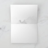 小さなスノーフレークのベビーシャワーサンキューカード カード (内部)