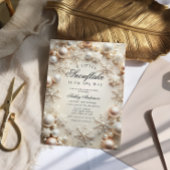 小さなスノーフレークの中性の赤ちゃんシャワー 招待状