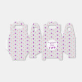 小さなスノーフレークの第2の誕生日 フェイバーボックス (折り畳みなし)