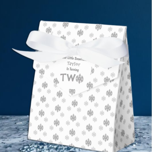小さなスノーフレークの第2の誕生日 フェイバーボックス