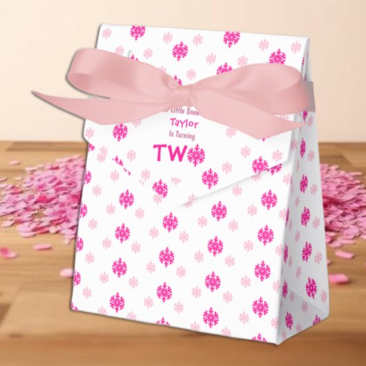 小さなスノーフレークの第2の誕生日 フェイバーボックス