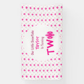 小さなスノーフレークの第2の誕生日 横断幕 (縦)