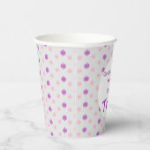 小さなスノーフレークの第2の誕生日 紙コップ (右)