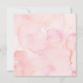 小さなスノーフレークの赤ちゃんシャワーの招待 招待状 (裏面)