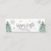 小さなスノーフレークベビーおむつラッフル スキニー名刺 (正面)